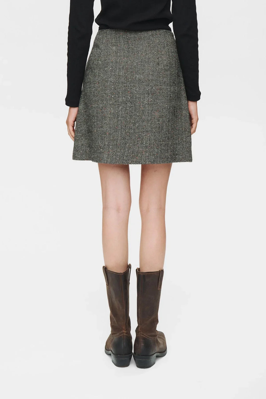 Nuavey Mini Skirt, Caviar