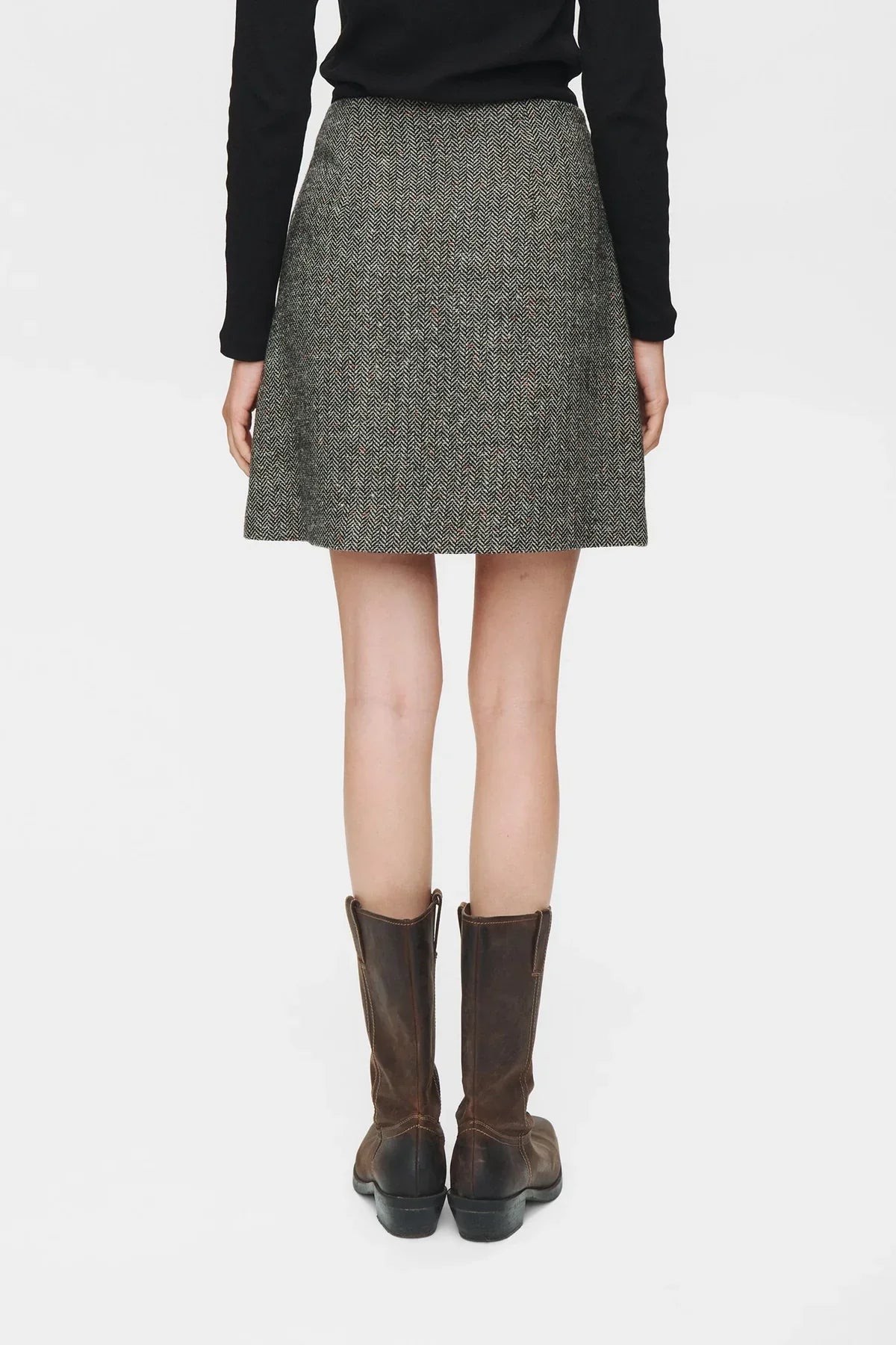 Nuavey Mini Skirt, Caviar