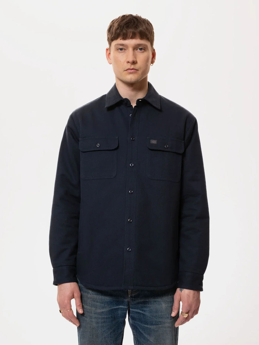 Glenn Padded Shirt, Navy