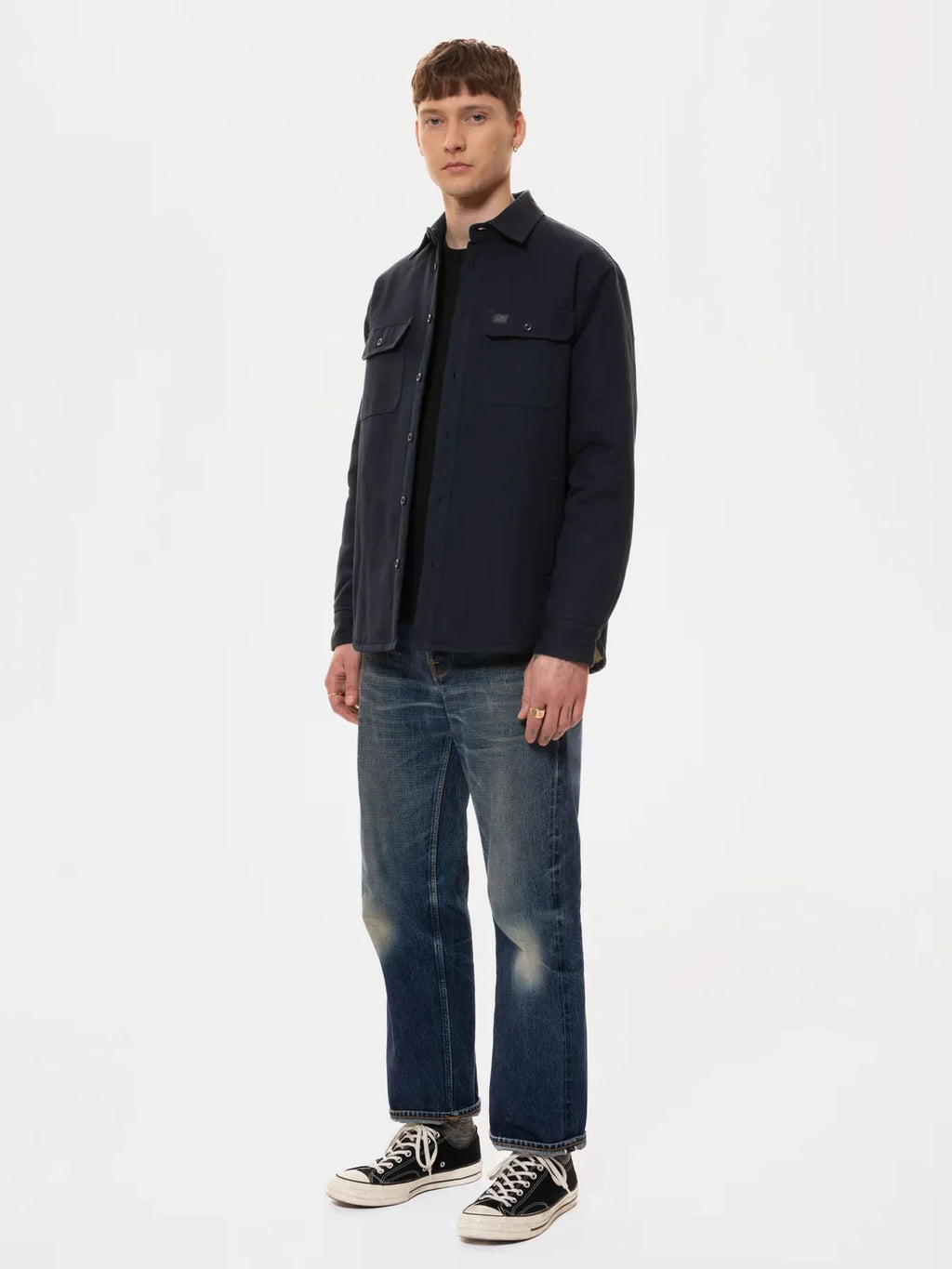 Glenn Padded Shirt, Navy