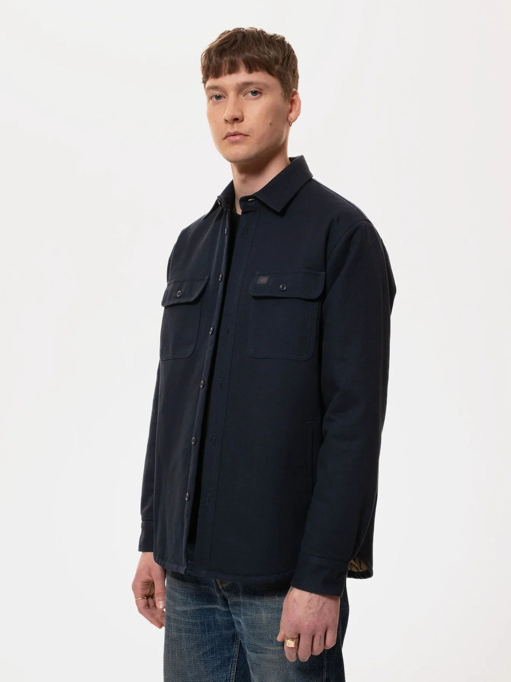 Glenn Padded Shirt, Navy