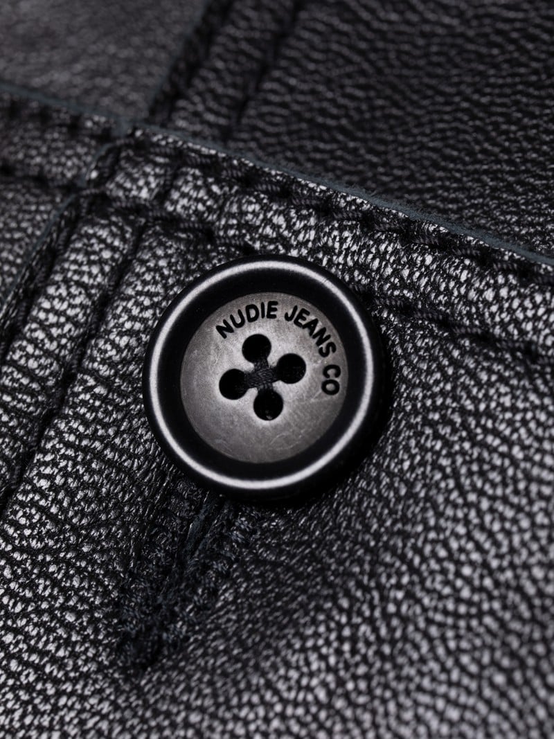 Saga Leather Blazer, Black